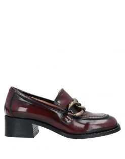 BIANCA DI Loafers For Women Maroon